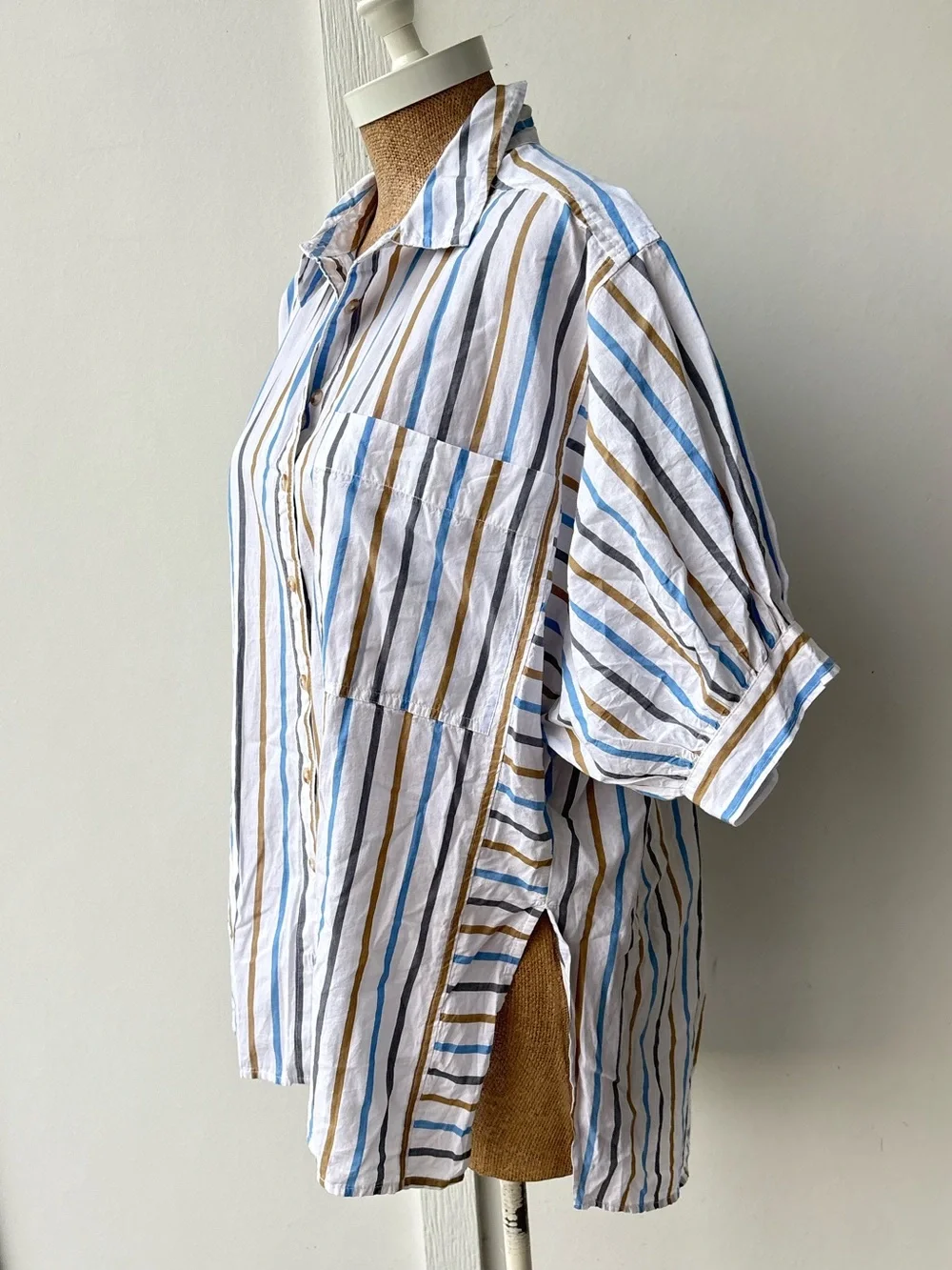 Anthropologie Pilcro Painter Buttondown Shirt Striped XS